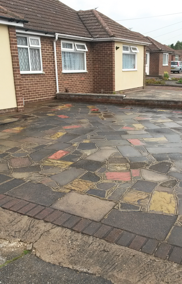 Before driveway cleaning Waltham Cross, Herts